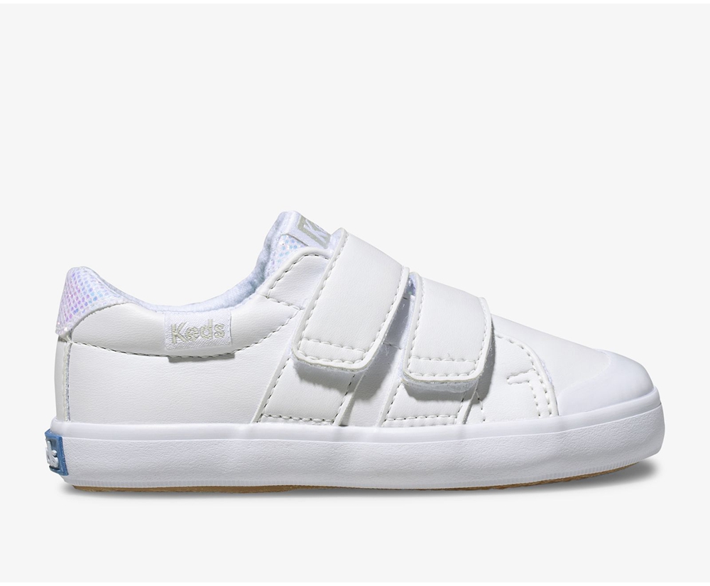 Keds Slip Ons White - Courtney - Kids XPLVZR-394